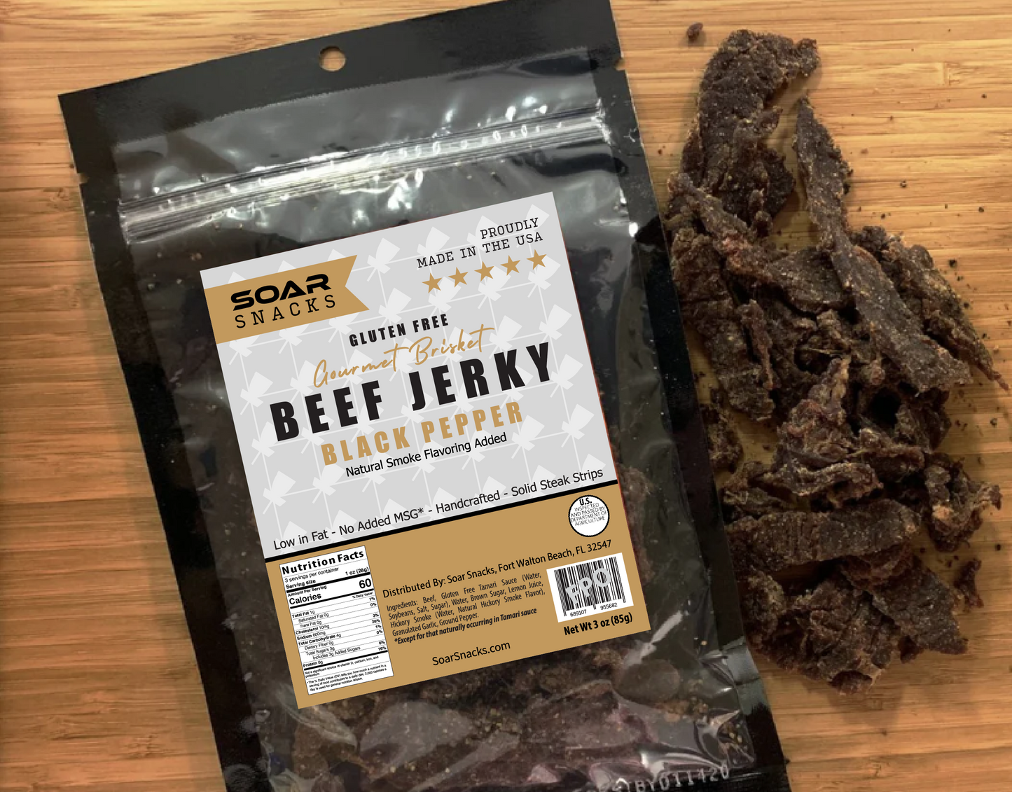Black Pepper Beef Jerky 3 oz