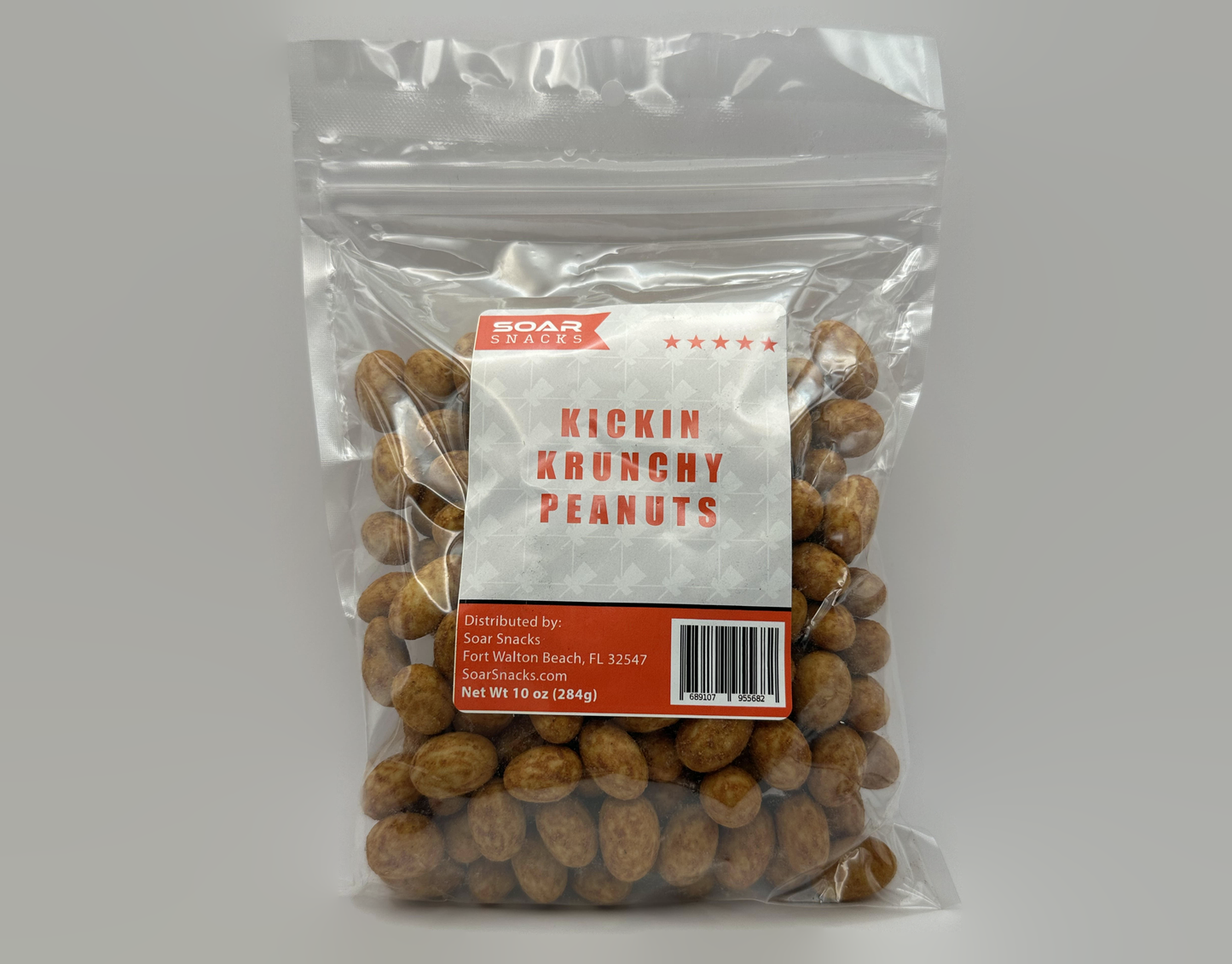 Kickin Krunchy Peanuts 10 oz