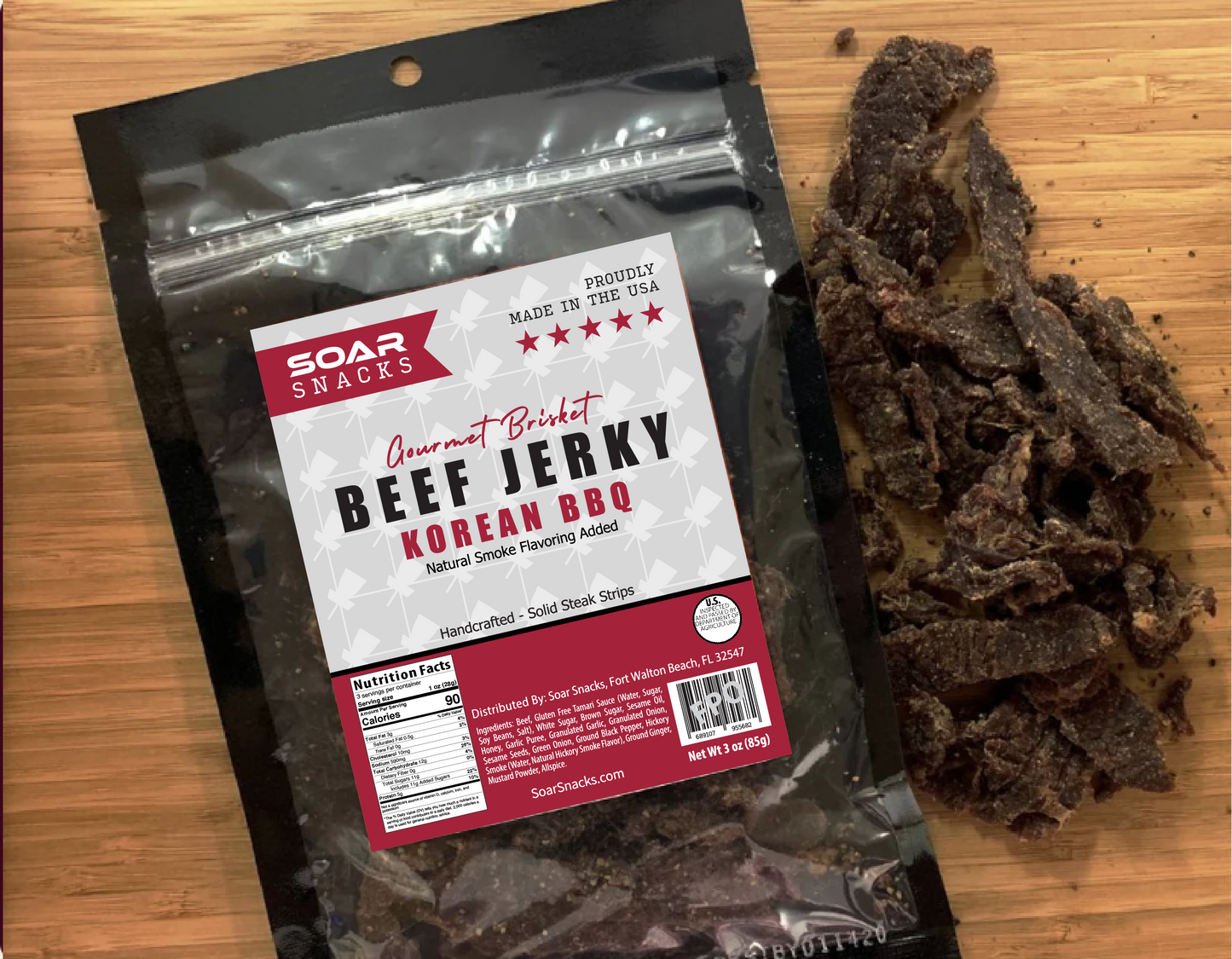 Korean BBQ Beef Jerky 3 oz