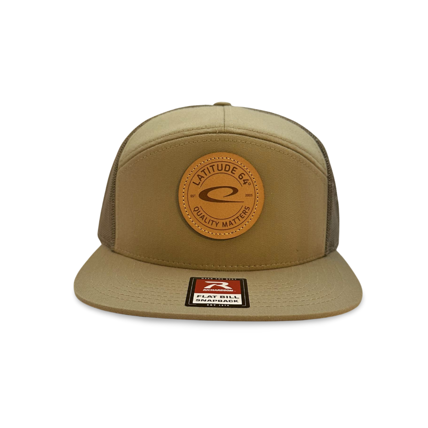 Latitude 64 Leather Patch Hat 7 Panel
