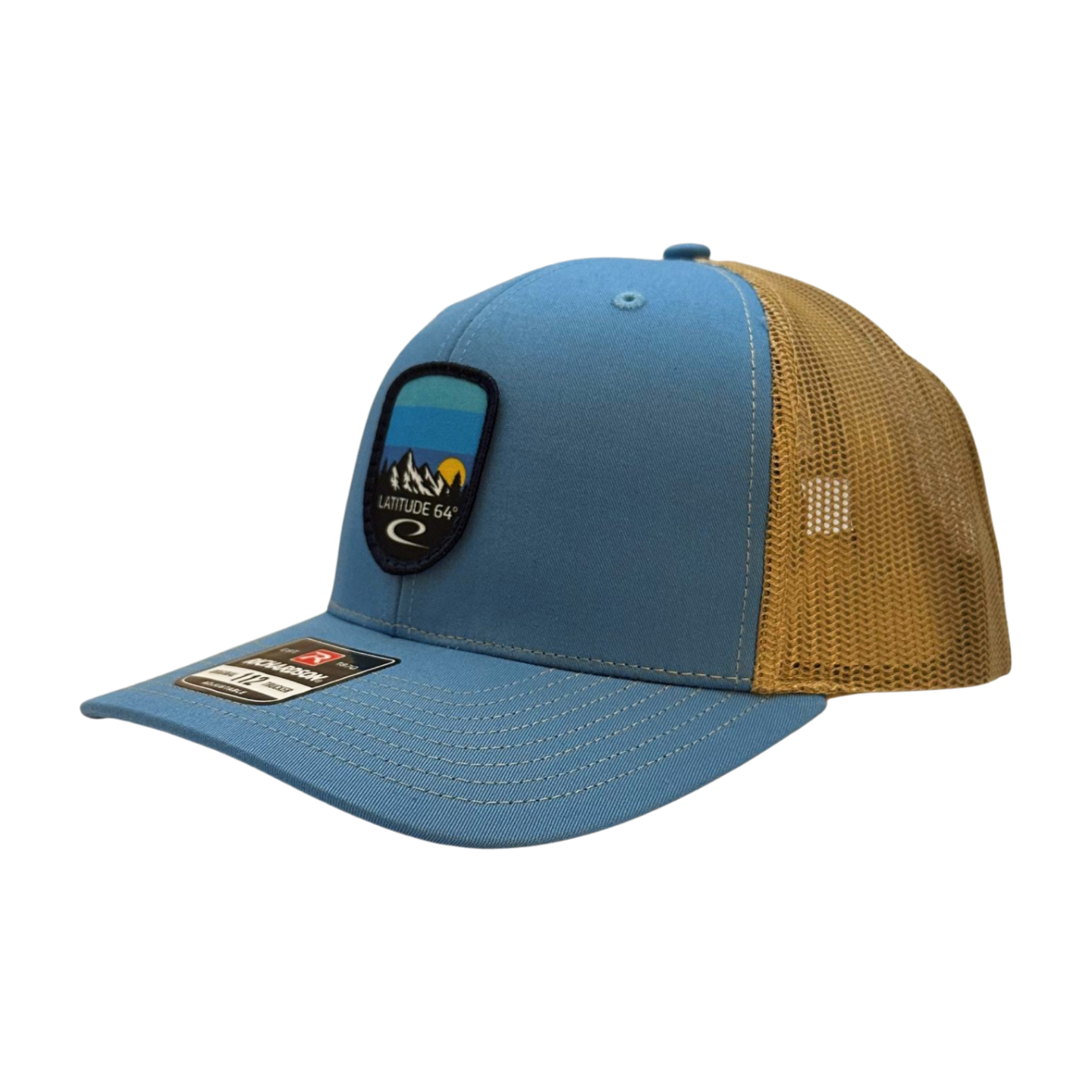 Latitude 64 Setting Sun Blue Patch Trucker Hat