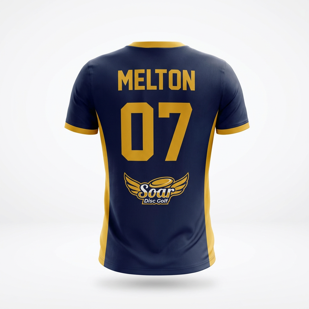 Milton Jersey - Navy/Gold - Soar Disc Golf