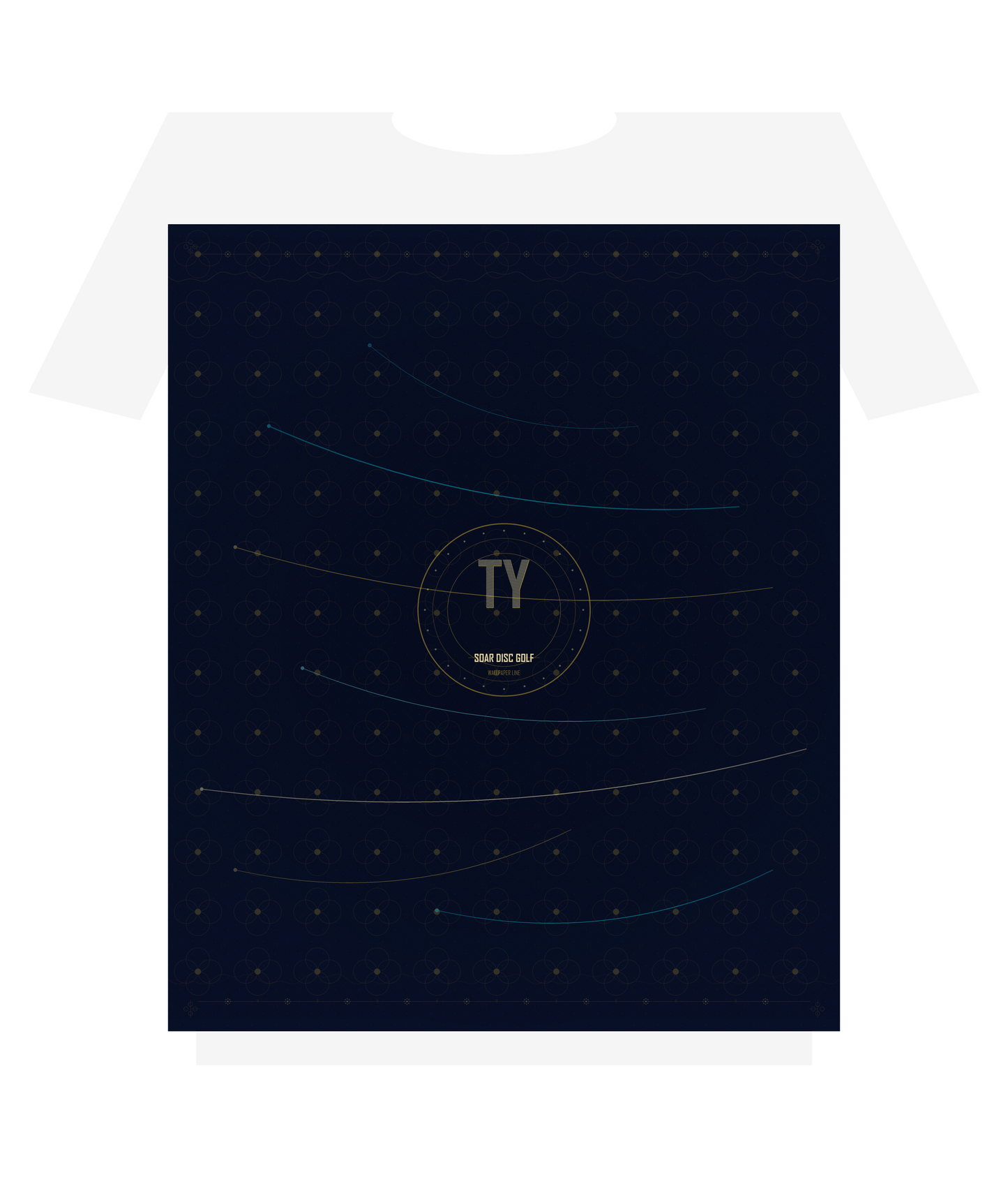Ty Wallpaper Shirt - White Shirt Mockup