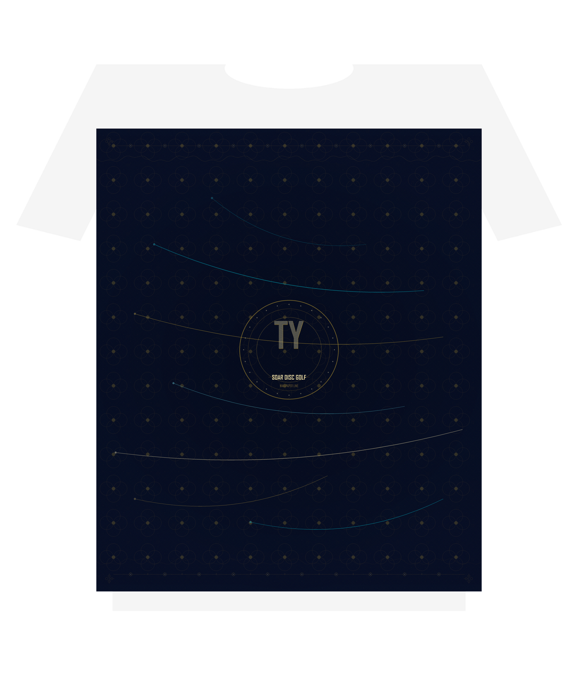 Ty Wallpaper Shirt - White Shirt Mockup